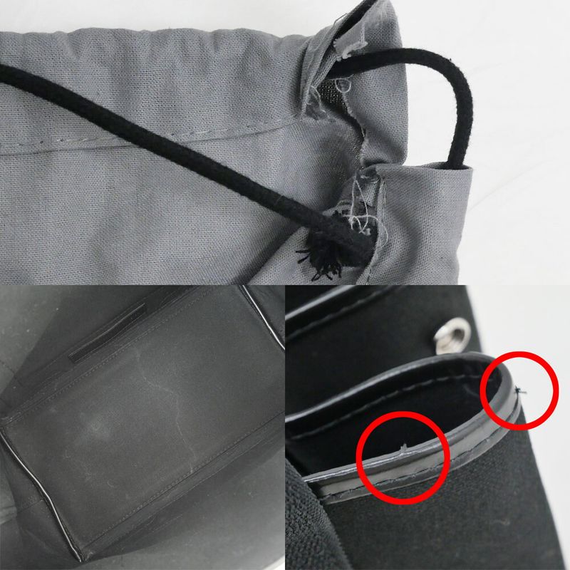 Balenciaga Navy Cabas S Canvas Black Tote Hand
