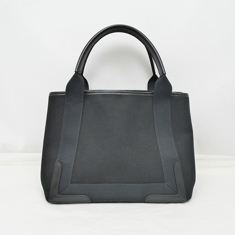 Balenciaga Navy Cabas S Canvas Black Tote Hand