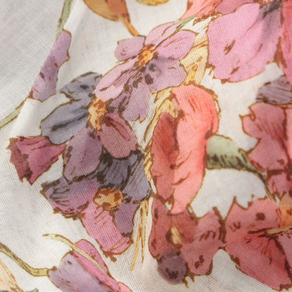 Dior Cotton Saisons Ete Soleil Floral All Over Pattern Voile Long Shirt Blouse