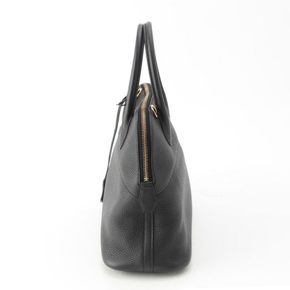 Hermes Bolide 31 Taurillon Clemence Gold Handbag 2-Way Shoulder Noir Black