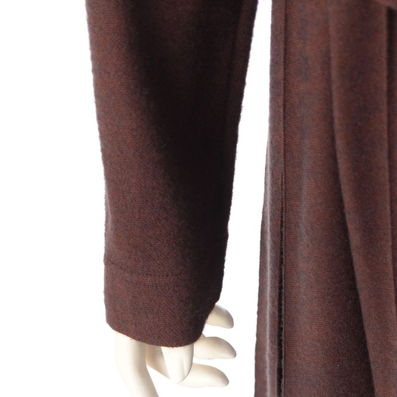 Celine Phoebe Philo Era by Pleated Pullover Knit Dress Brown 36 Sweater