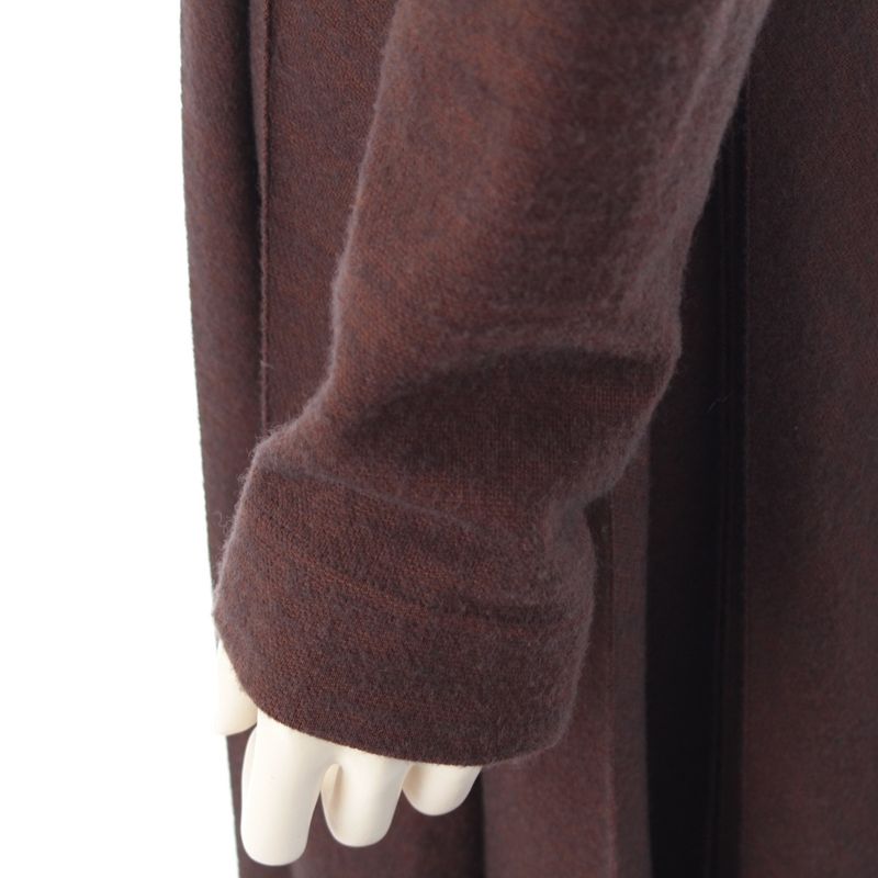 Celine Phoebe Philo Era by Pleated Pullover Knit Dress Brown 36 Sweater