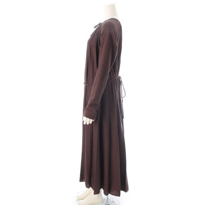 Celine Phoebe Philo Era by Pleated Pullover Knit Dress Brown 36 Sweater
