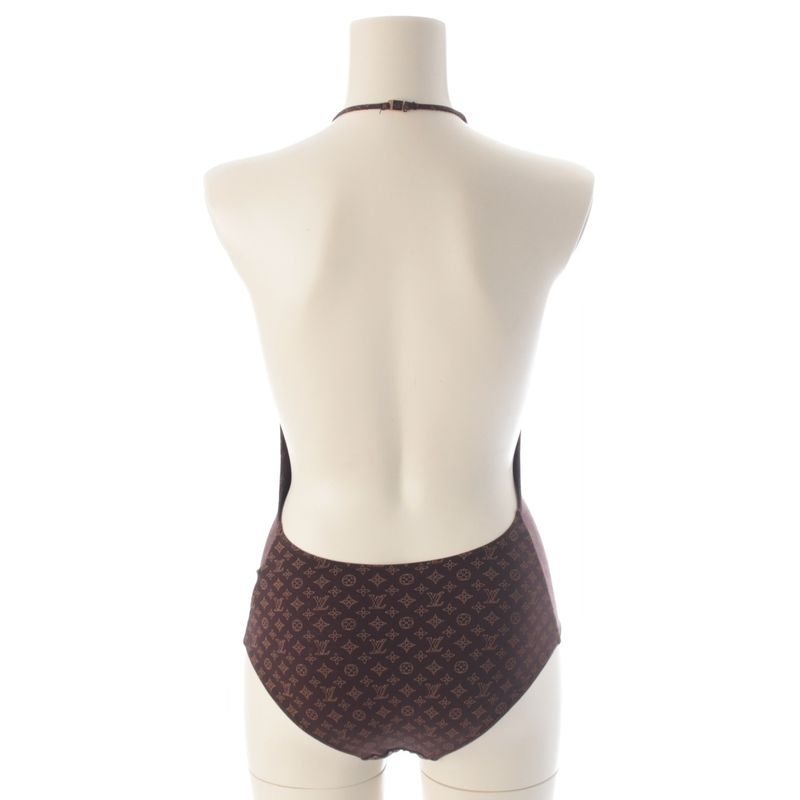 Louis Vuitton Monogram Swimwear Swimsuit Brown 34