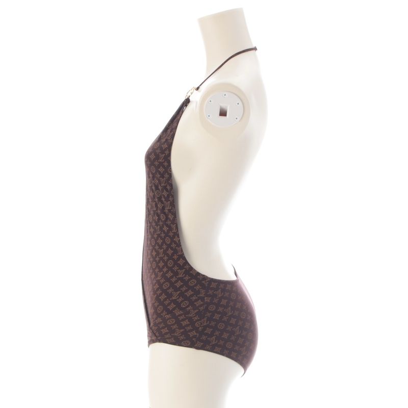 Louis Vuitton Monogram Swimwear Swimsuit Brown 34
