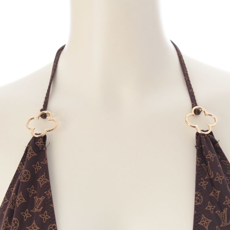 Louis Vuitton Monogram Swimwear Swimsuit Brown 34