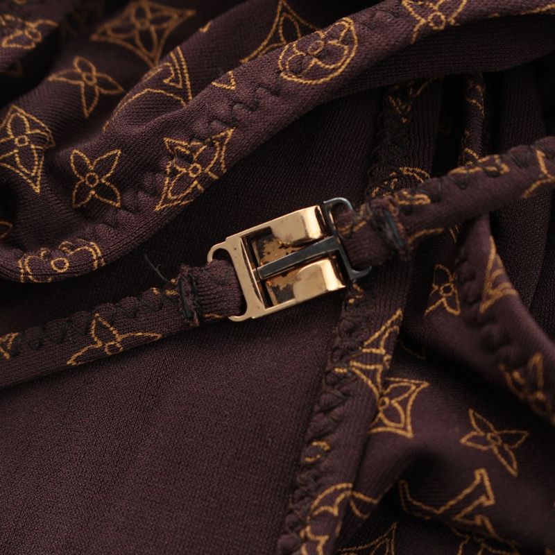 Louis Vuitton Monogram Swimwear Swimsuit Brown 34