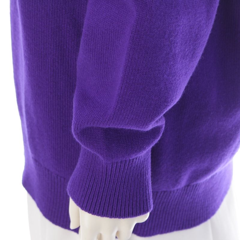Hermes Funny Ice Cream Cashmere Ice Knit Hoodie Purple 36