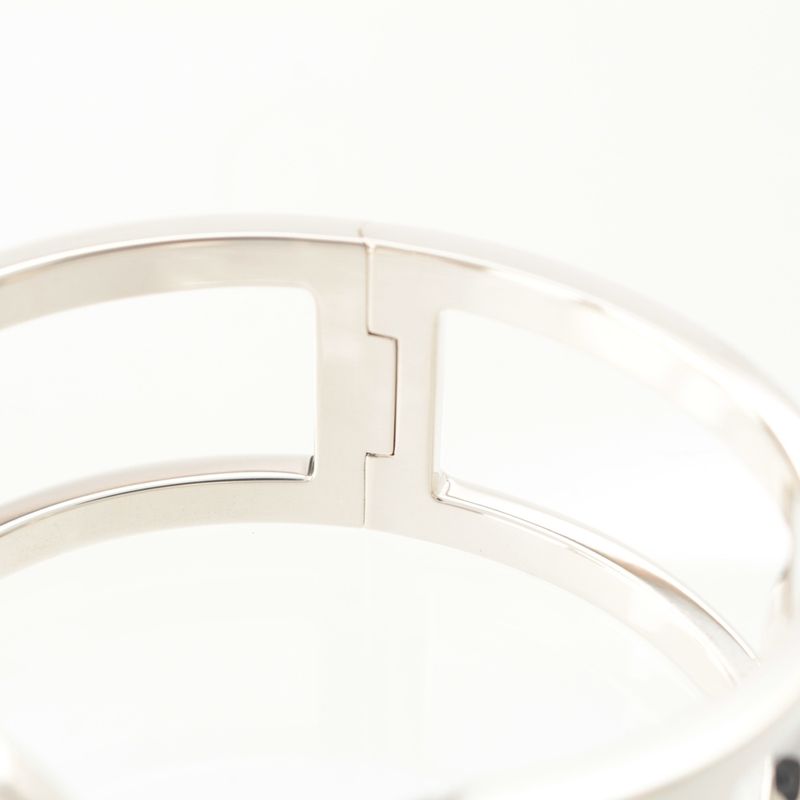 Hermes 925 Chaine D'ancre Bangle Bracelet Silver