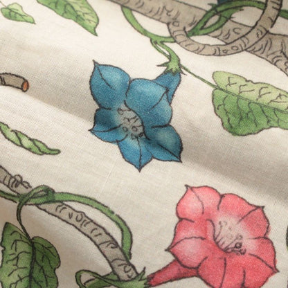 Gucci Cotton Botanical All Over Pattern Long Sleeve Shirt Top Multi Color Off