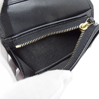 Gucci Wallet Bifold GG Marmont Leather Black Quilted Mini Small