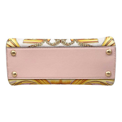 Fendi Fendace Shoulder Bag Peekaboo Mini Leather Pink White