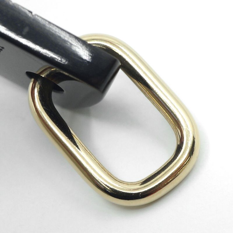 Hermes Boot Motif Pendant Necklace Gold Black