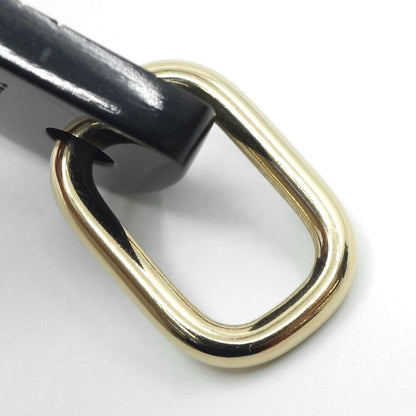 Hermes Boot Motif Pendant Necklace Gold Black