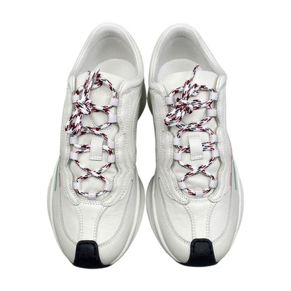 Gucci Sneakers Gglogo 34.5 Leather White Pink Green
