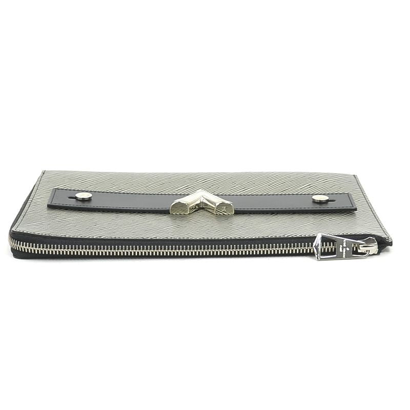 Louis Vuitton Clutch Epi Platine Pochette Plat
