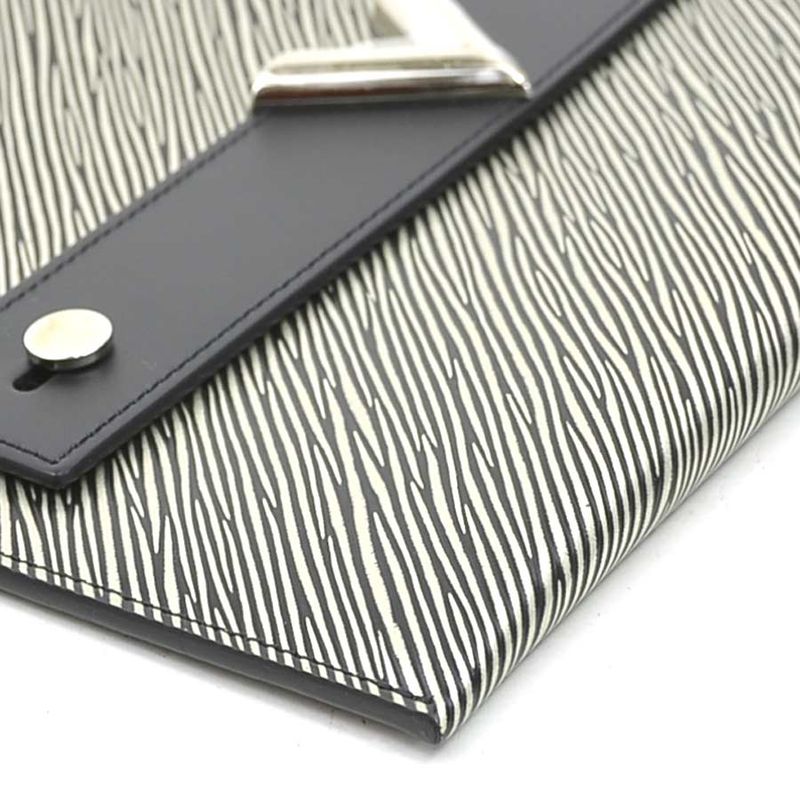Louis Vuitton Clutch Epi Platine Pochette Plat