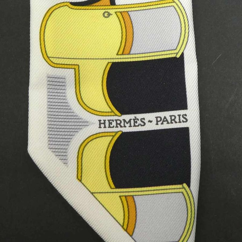 Hermes Scarf Twirly Scarves White