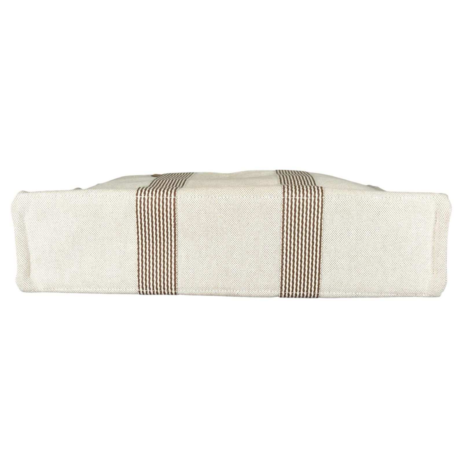 Hermes New Full Toe MM Handbag Cotton Beige — view 4