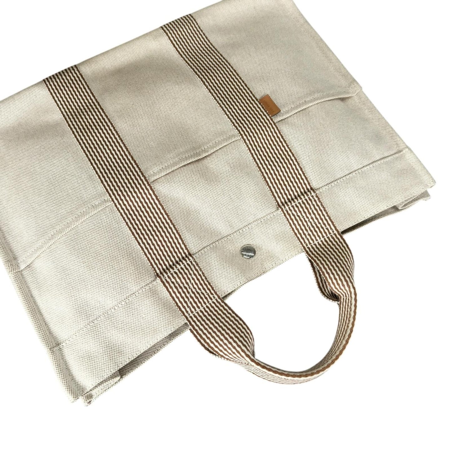 Hermes New Full Toe MM Handbag Cotton Beige — view 5