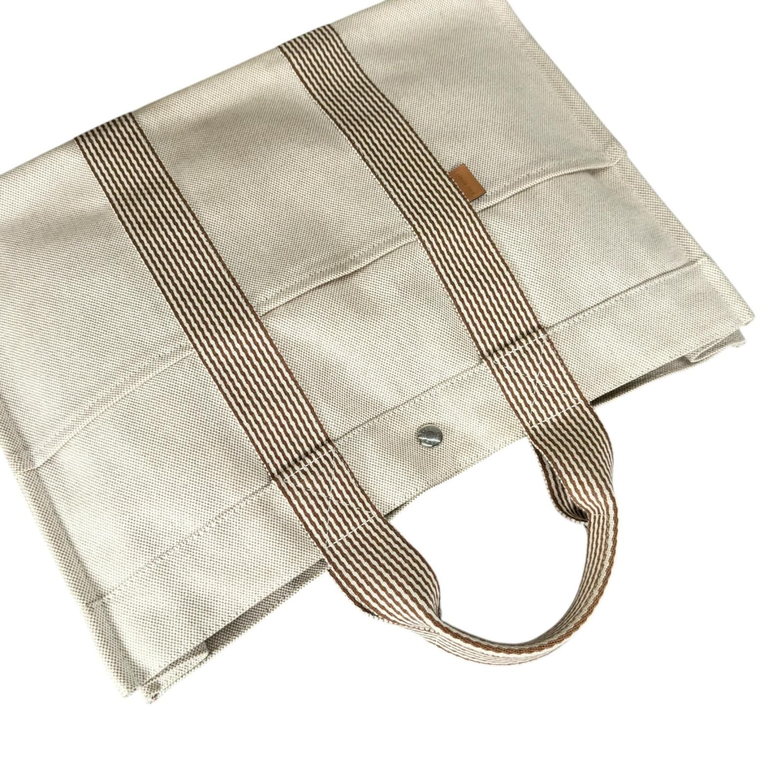 Hermes New Full Toe MM Handbag Cotton Beige — view 5