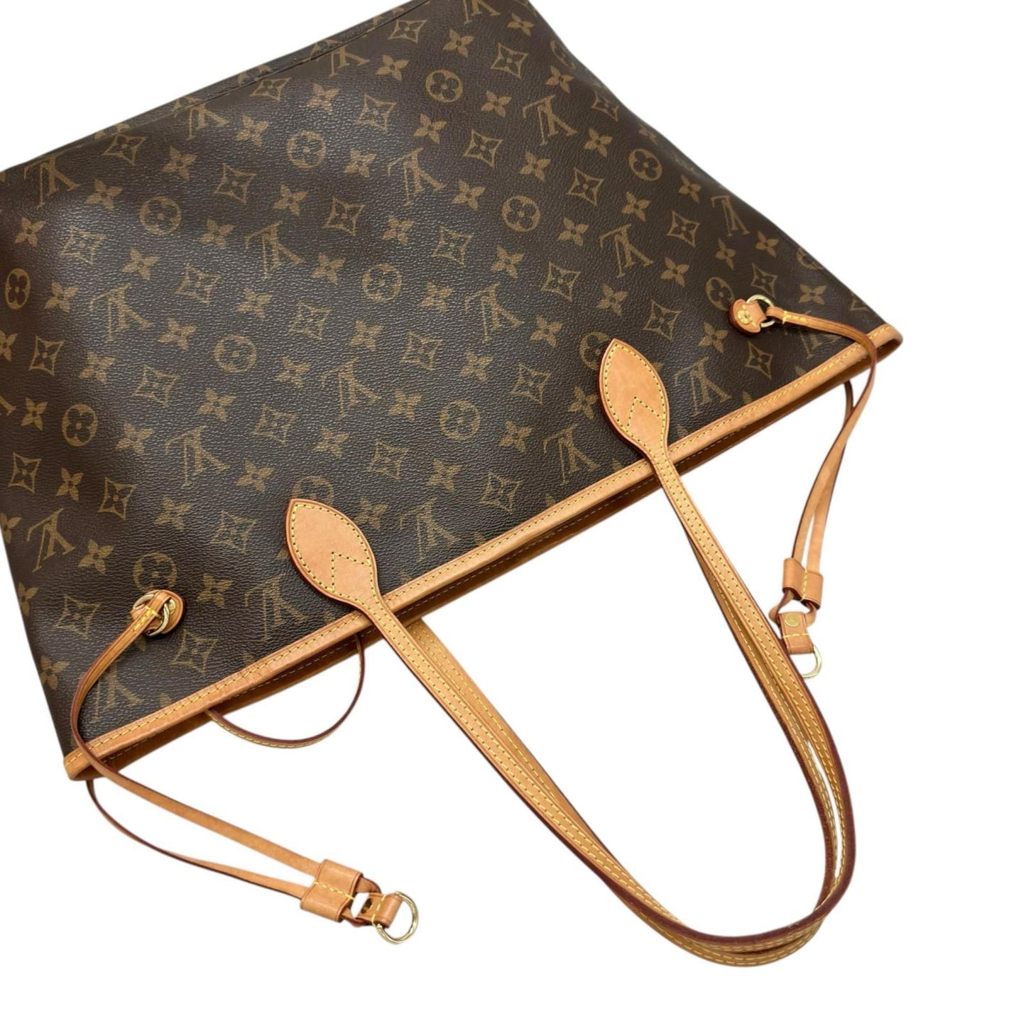 Louis Vuitton Neverfull MM Tote Bag Monogram Canvas Brown — view 5