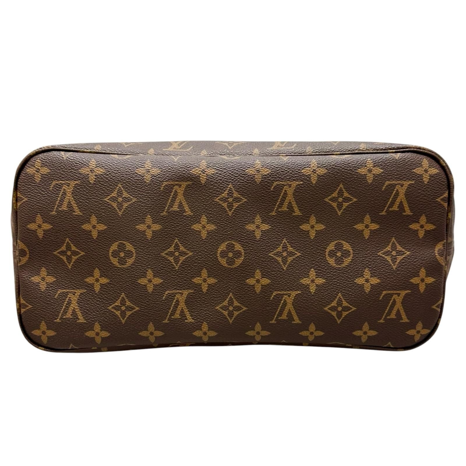 Louis Vuitton Neverfull MM Tote Bag Monogram Canvas Brown — view 4
