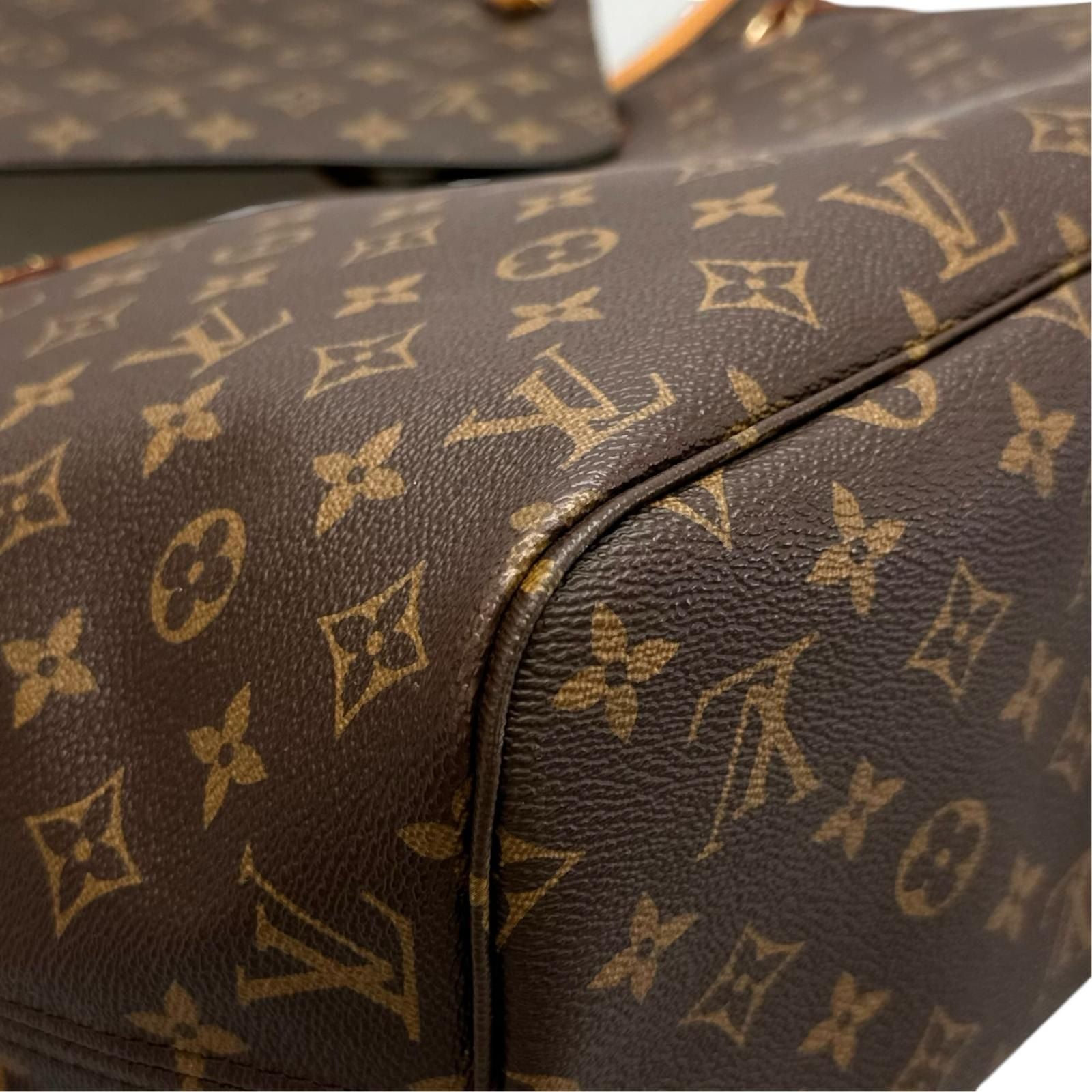 Louis Vuitton Neverfull MM Tote Bag Monogram Canvas Brown — view 7