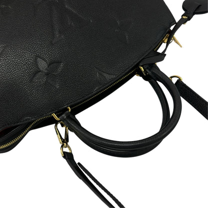 Louis Vuitton Petit Palais PM Handbag Monogram Empreinte Black — view 6