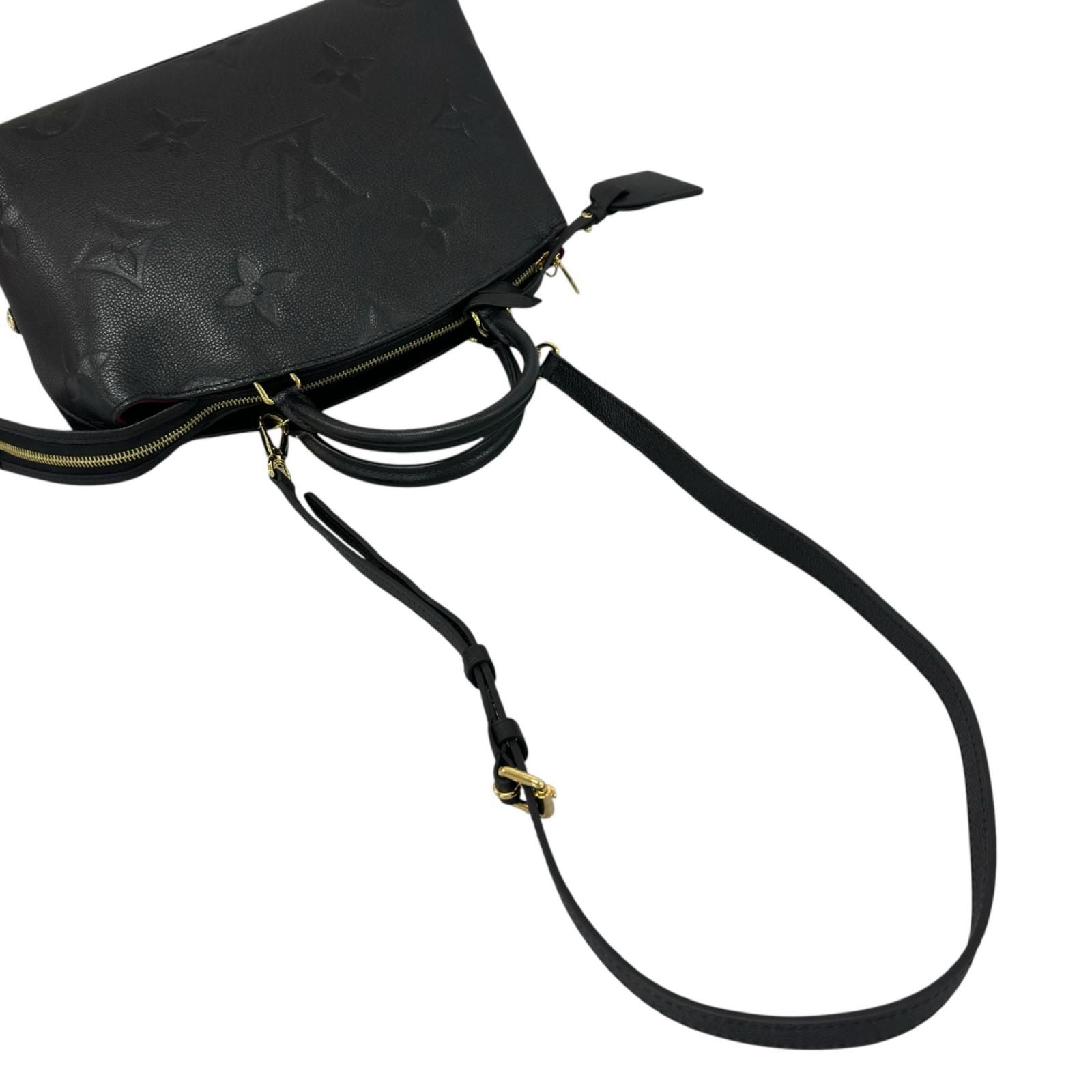 Louis Vuitton Petit Palais PM Handbag Monogram Empreinte Black — view 5