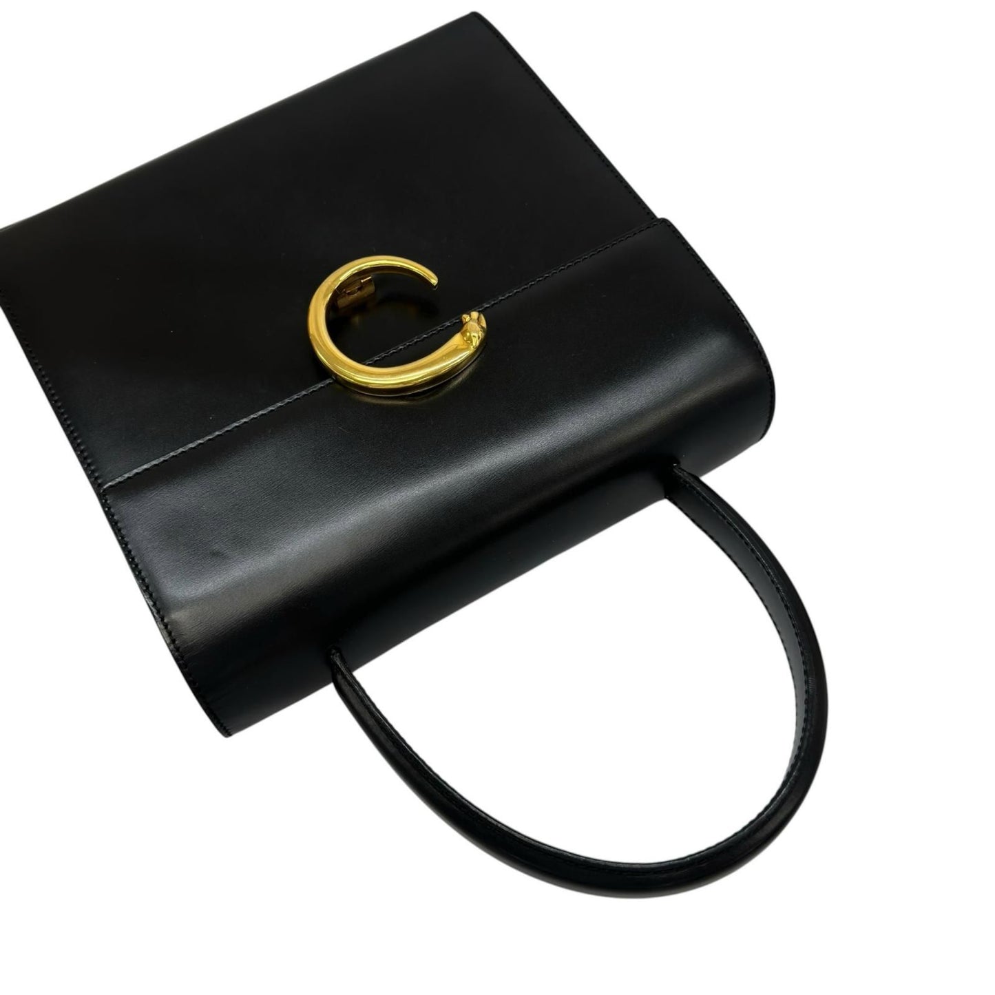 Cartier Panthere Handbag Calfskin Black — view 5