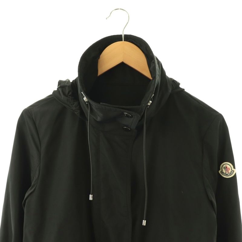 Moncler Kourou Nylon Spring Coat 0 Black SS