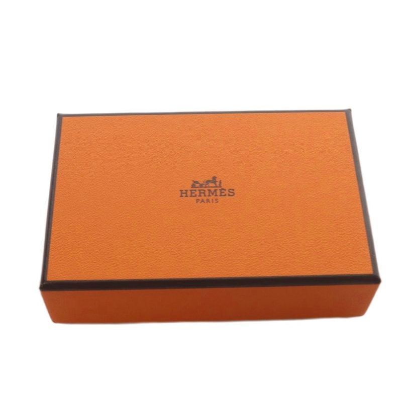 Hermes Petit Ash Key Motif Key Ring Key Holder Navy Green
