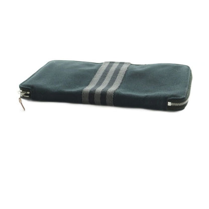 Hermes Fourre Tout Purse GM Wallet Zip Around Bifold Coin Black