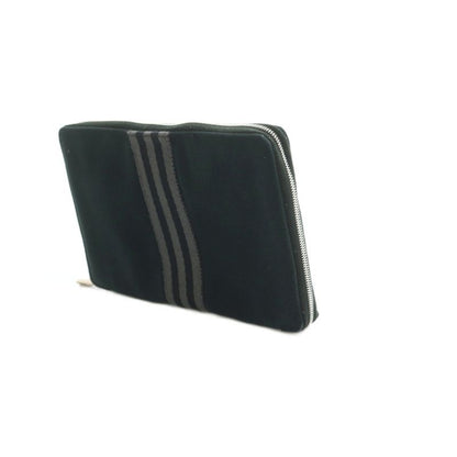 Hermes Fourre Tout Purse GM Wallet Zip Around Bifold Coin Black
