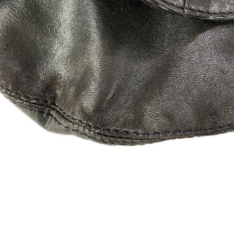 Bottega Veneta Shoulder Bag Intrecciato Black Leather