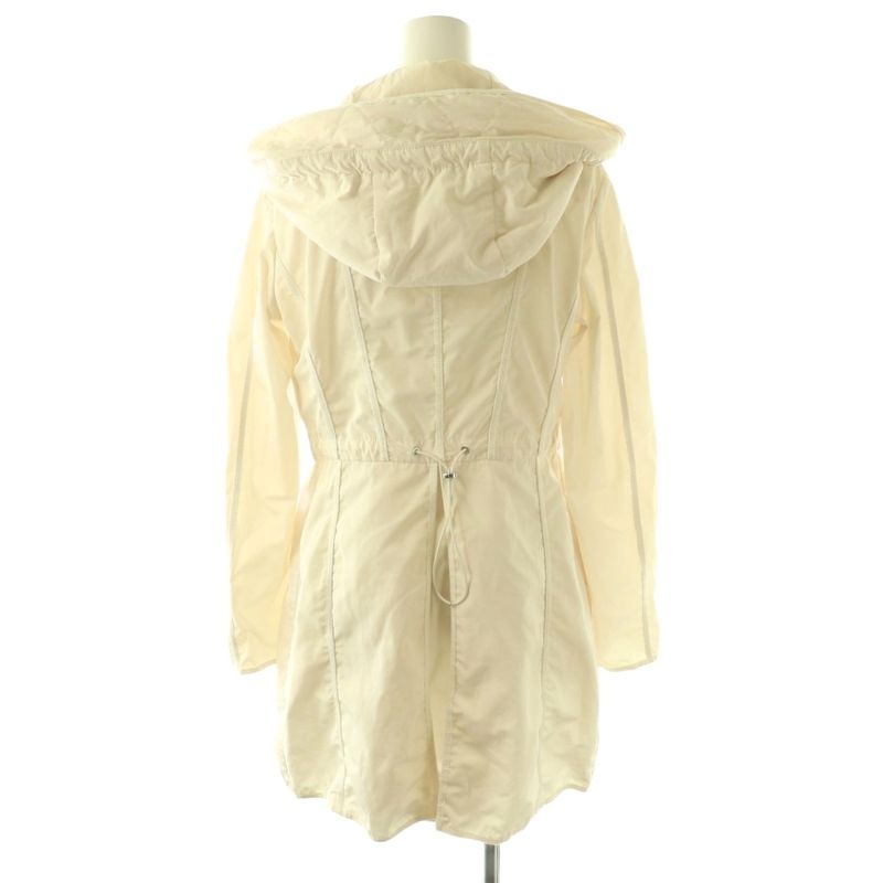 Moncler Anthemis Middle Coat Zip Up One Color Hood 0 Ivory BB