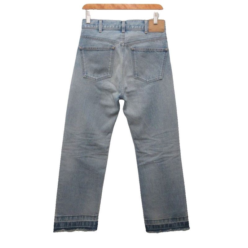 Celine Wesley Destroid Jeans Denim Pants Distressed Button Fly Straight 26