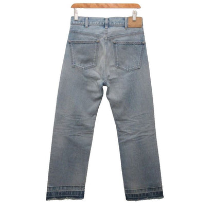 Celine Wesley Destroid Jeans Denim Pants Distressed Button Fly Straight 26