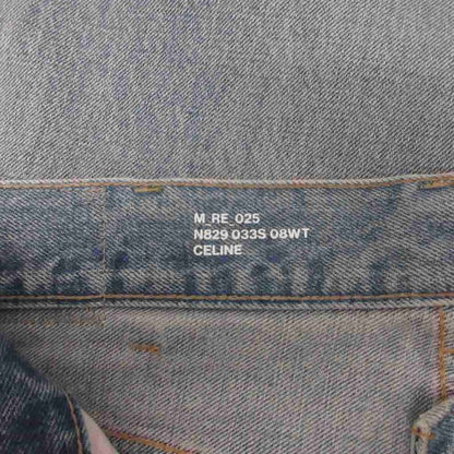 Celine Wesley Destroid Jeans Denim Pants Distressed Button Fly Straight 26