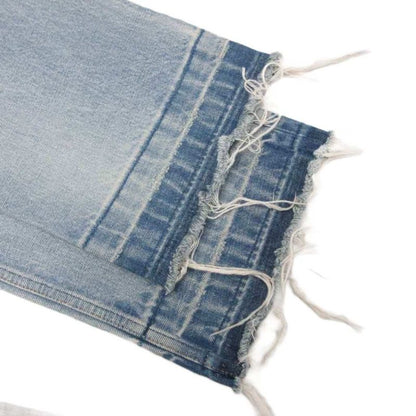 Celine Wesley Destroid Jeans Denim Pants Distressed Button Fly Straight 26