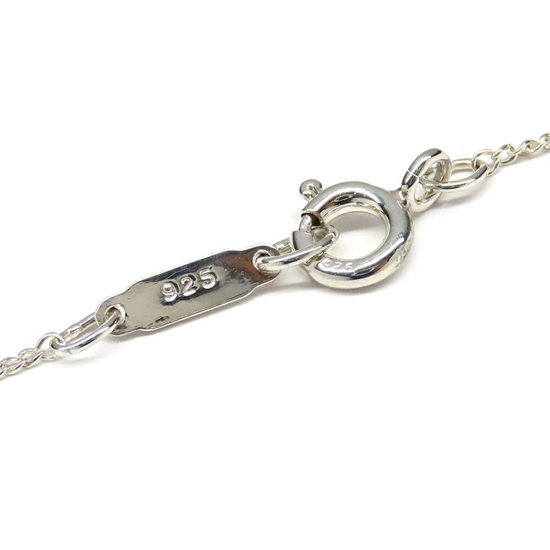 Tiffany & Co Hart Ribbon Necklace 750 Silver Yellow Gold