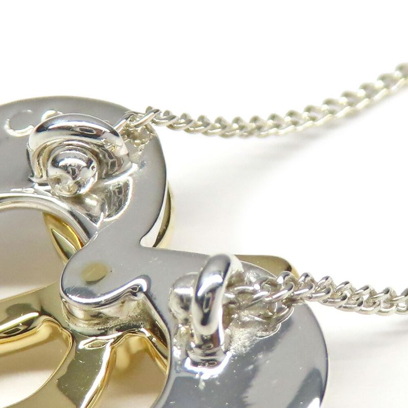 Tiffany & Co Hart Ribbon Necklace 750 Silver Yellow Gold