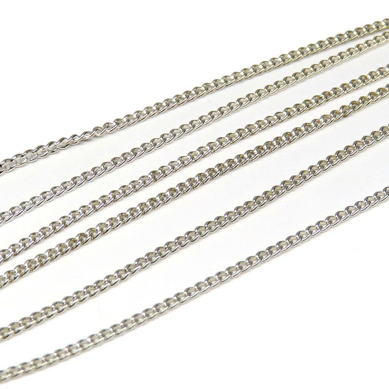 Tiffany & Co Hart Ribbon Necklace 750 Silver Yellow Gold