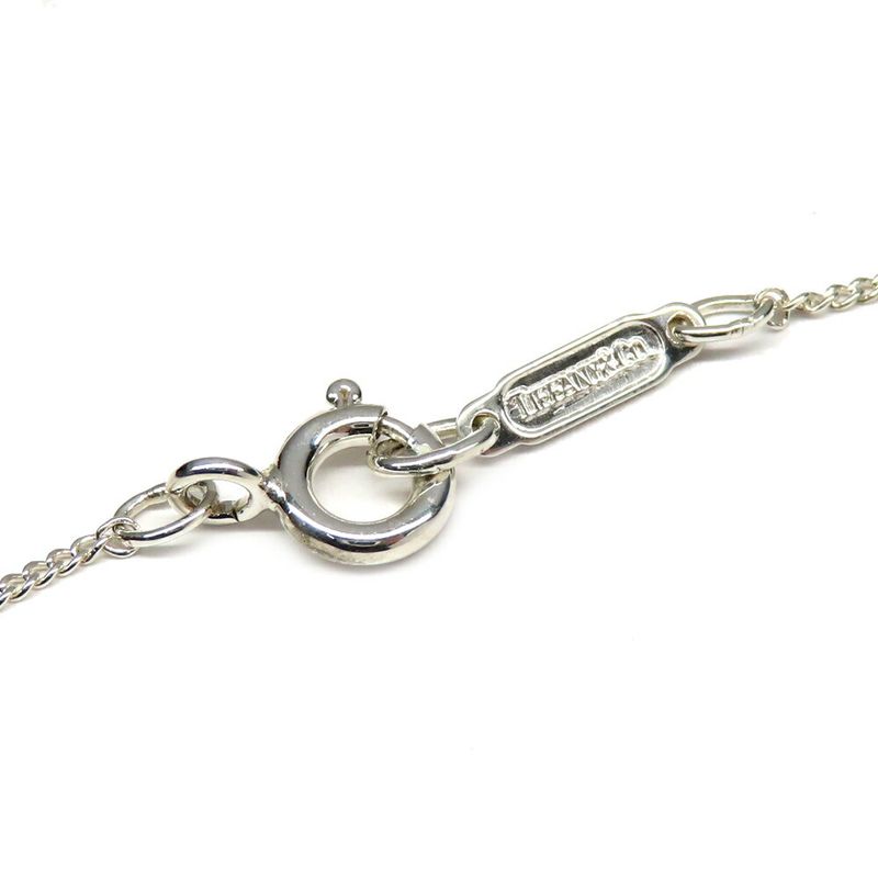 Tiffany & Co Hart Ribbon Necklace 750 Silver Yellow Gold