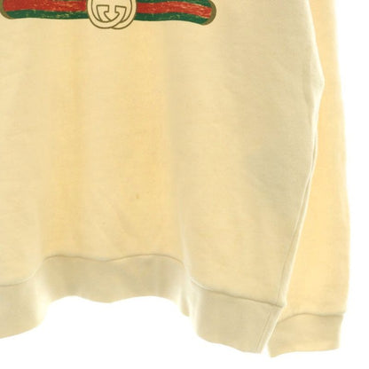 Gucci Sweatshirt Trainer Animal Patch Natural M Ivory SS