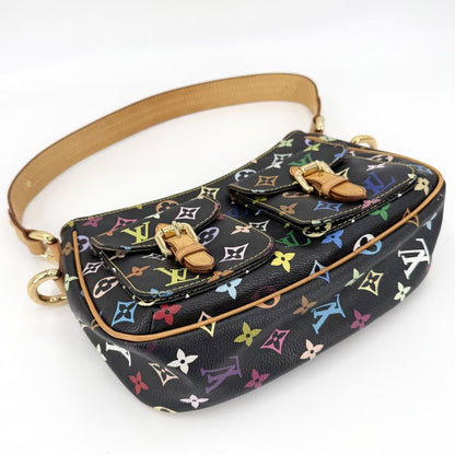 Louis Vuitton Shoulder Bag Lodge PM Black Monogram Multicolor Noir Gold