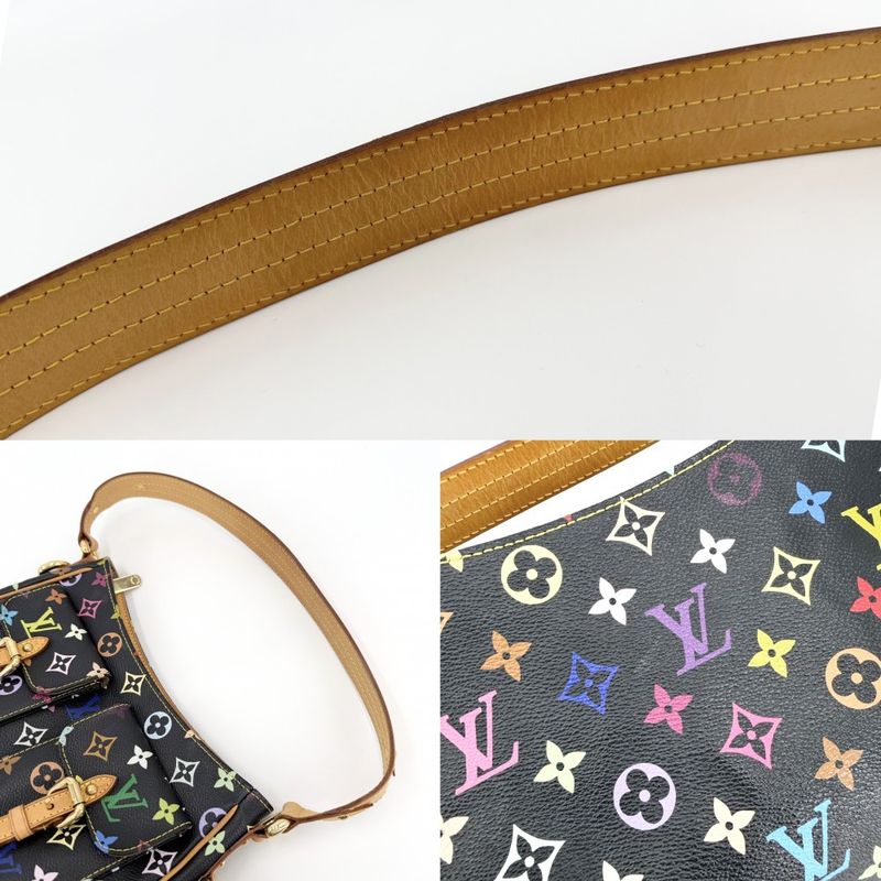 Louis Vuitton Shoulder Bag Lodge PM Black Monogram Multicolor Noir Gold