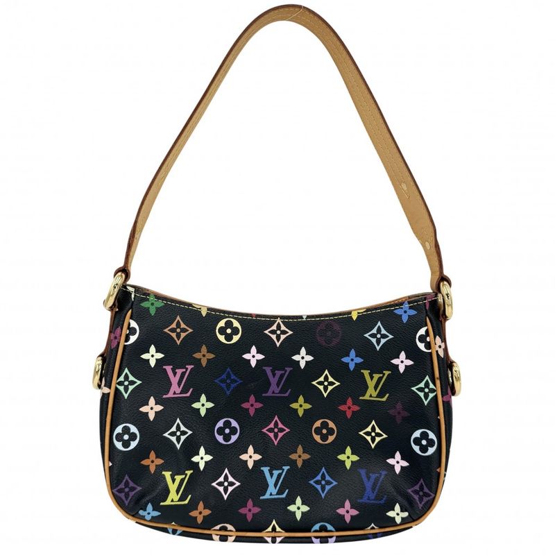 Louis Vuitton Shoulder Bag Lodge PM Black Monogram Multicolor Noir Gold