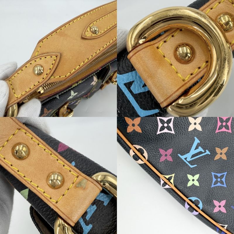 Louis Vuitton Shoulder Bag Lodge PM Black Monogram Multicolor Noir Gold